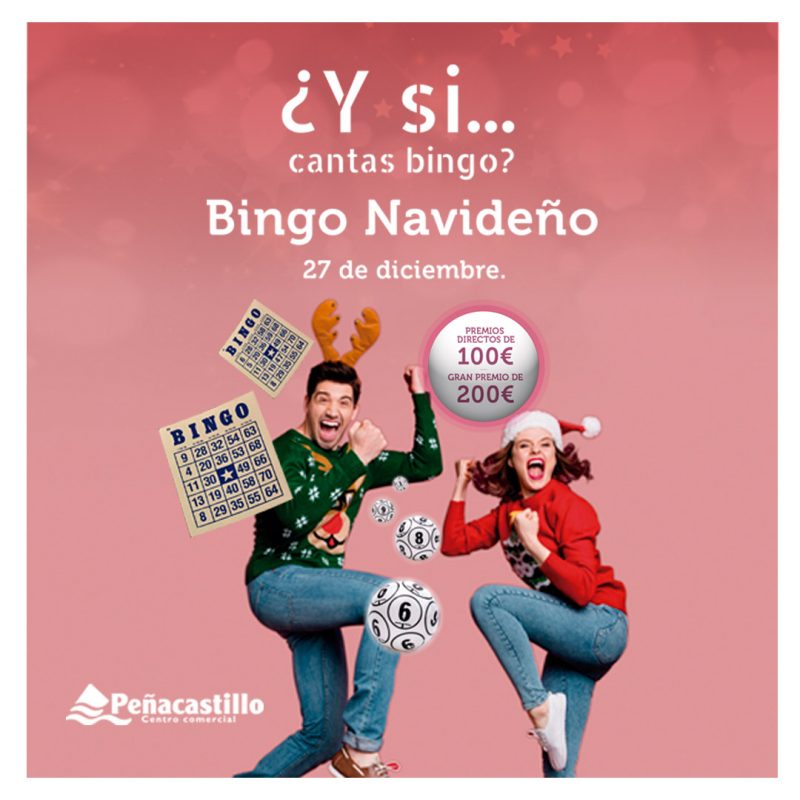 Canta Bingo navideño en Centro Comercial Peñacastillo y llévate hasta 200€