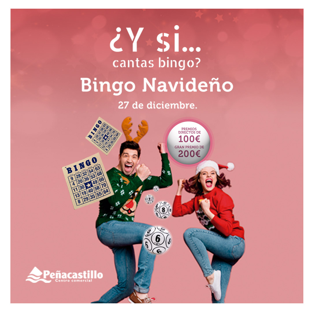 Canta Bingo navideño en Centro Comercial Peñacastillo y llévate hasta 200€